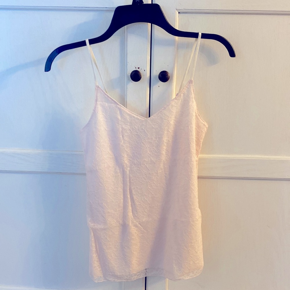 XS pink lace cami.